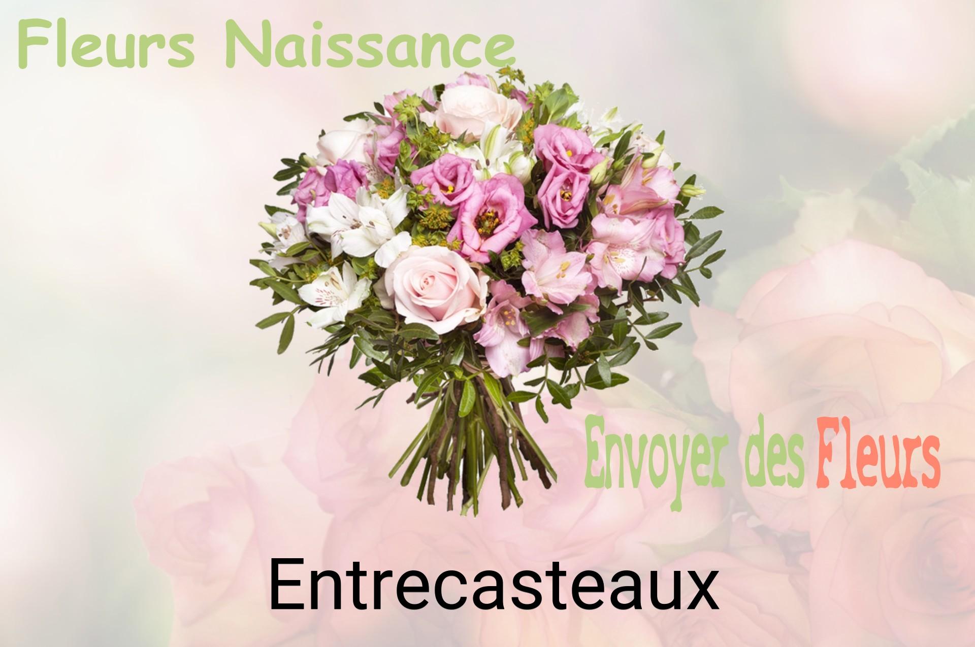 Bouquet de fleurs de naissance livré à Entrecasteaux